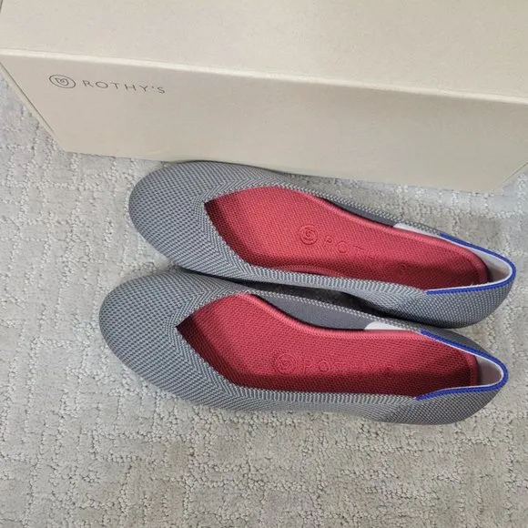 Rothy’s The Flat Charcoal Gray Slip On Shoes Women's Size US 6, 8, 9, 11