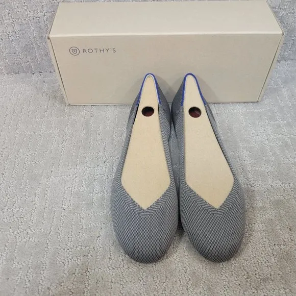 Rothy’s The Flat Charcoal Gray Slip On Shoes Women's Size US 6, 8, 9, 11