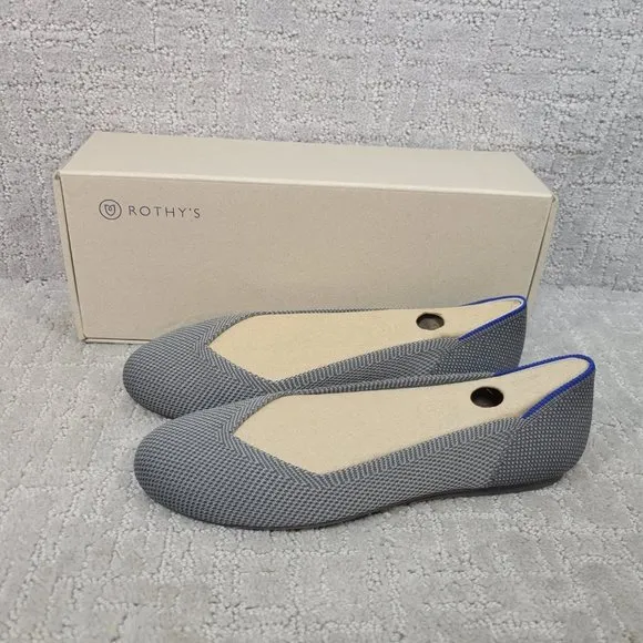 Rothy’s The Flat Charcoal Gray Slip On Shoes Women's Size US 6, 8, 9, 11