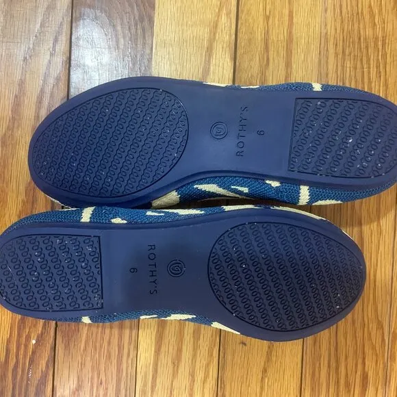 Rothy's The Flat, Moroccan Blue, Size 6, Rare