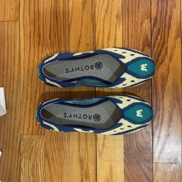 Rothy's The Flat, Moroccan Blue, Size 6, Rare