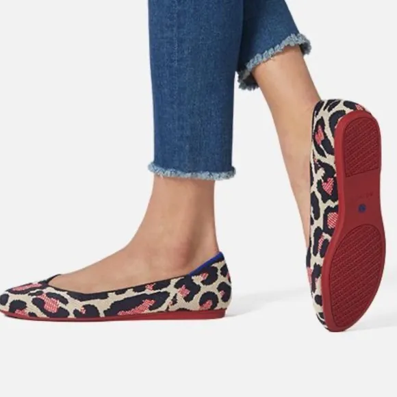 Rothys the flat red cat size 8.5 woman’s round toe shoes