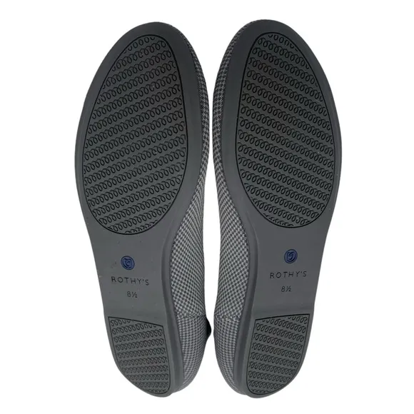 Rothy’s The Flat Rounded Toe Ballet Shoes In Pebble Grey Size  8.5