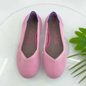 Rothy’s The Flat Women's Size 8 Pink Begonia Round Toe Slip on Flat Shoes