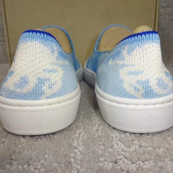 Rothy's The Kids Sneaker Blue Octopus Slip On Shoes Little Kids Size 1-2-3-13-11