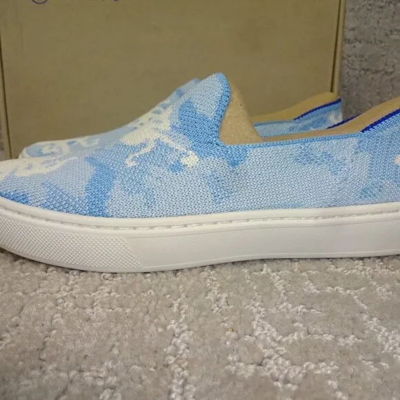 Rothy's The Kids Sneaker Blue Octopus Slip On Shoes Little Kids Size 1-2-3-13-11