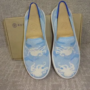 Rothy's The Kids Sneaker Blue Octopus Slip On Shoes Little Kids Size 1-2-3-13-11