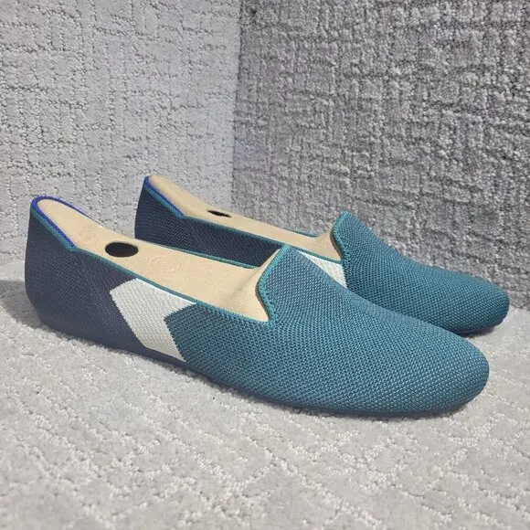 Rothy's The Loafer Women's Size 11.5 US Spruce Prep Slip On Flat Shoes RETIRED