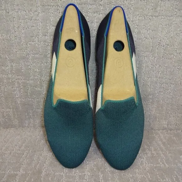 Rothy's The Loafer Women's Size 11.5 US Spruce Prep Slip On Flat Shoes RETIRED