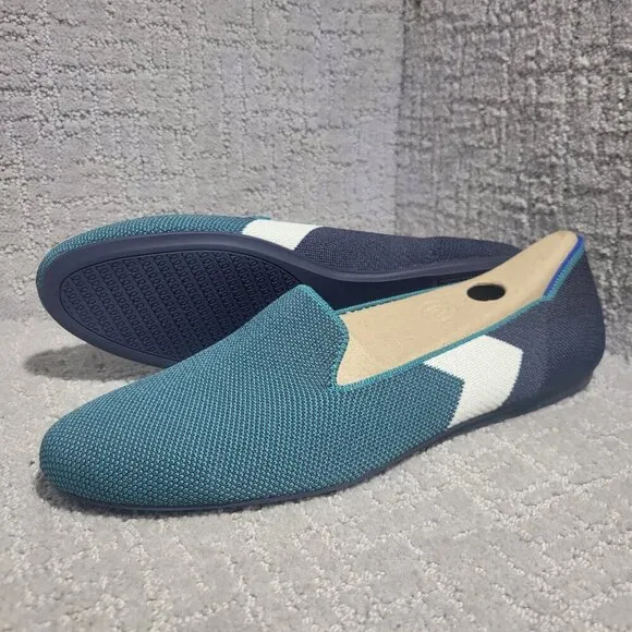 Rothy's The Loafer Women's Size 11.5 US Spruce Prep Slip On Flat Shoes RETIRED
