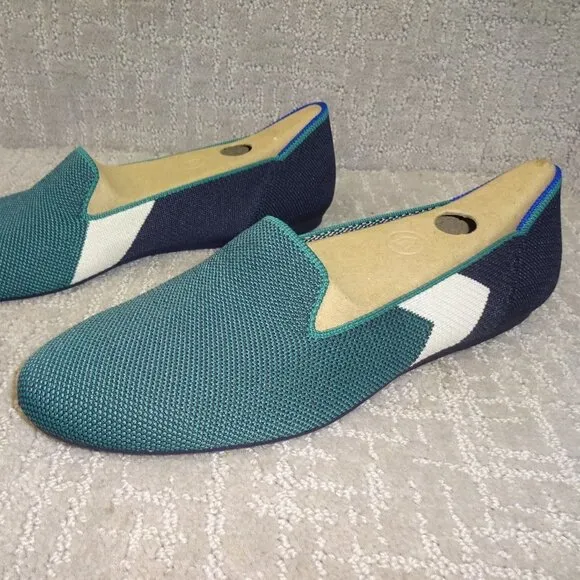 Rothy's The Loafer Women's Size 11.5 US Spruce Prep Slip On Flat Shoes RETIRED