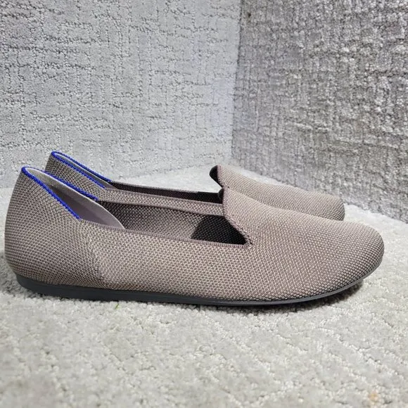 Rothy's The Loafer Women's Size 7.5 Mocha Brown Rounded Toe Slip On Flat Shoes