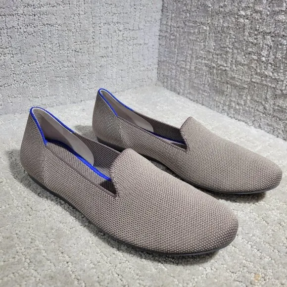 Rothy's The Loafer Women's Size 7.5 Mocha Brown Rounded Toe Slip On Flat Shoes
