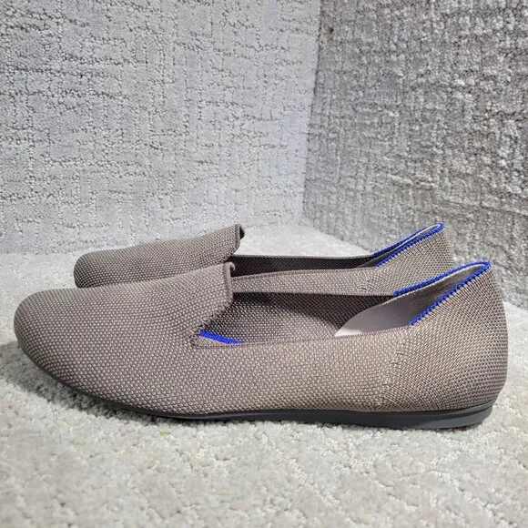 Rothy's The Loafer Women's Size 7.5 Mocha Brown Rounded Toe Slip On Flat Shoes