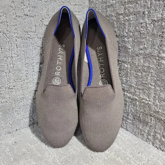 Rothy's The Loafer Women's Size 7.5 Mocha Brown Rounded Toe Slip On Flat Shoes