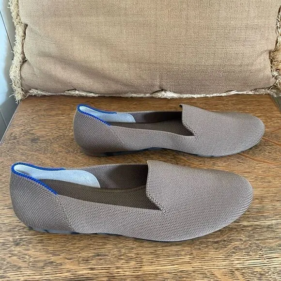 Rothy's The Loafer Women's Size 8 US Mocha Round Toe Slip On Flat Shoes. NWOT!