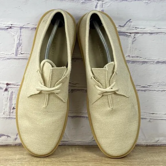 Rothy's The Monty Oat Casual Knit Oxford Shoes Men's Size 13 Gum Sneakers