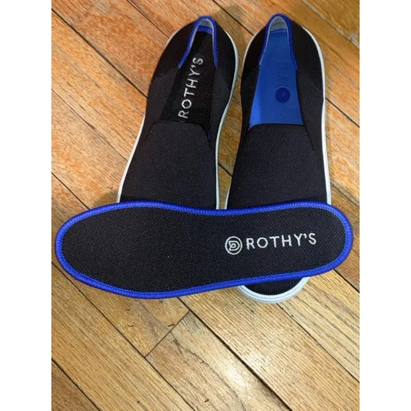 Rothy's The Original Slip On Black Sneaker- Size 7