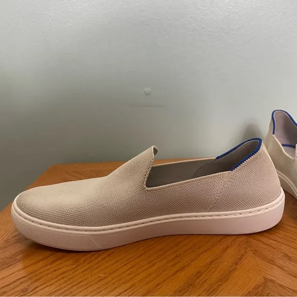 Rothy’s The Original Slip On Sneakers in Sand Women’s Size 8