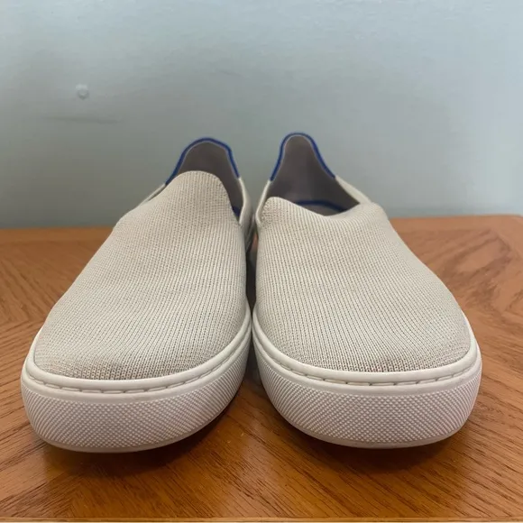 Rothy’s The Original Slip On Sneakers in Sand Women’s Size 8