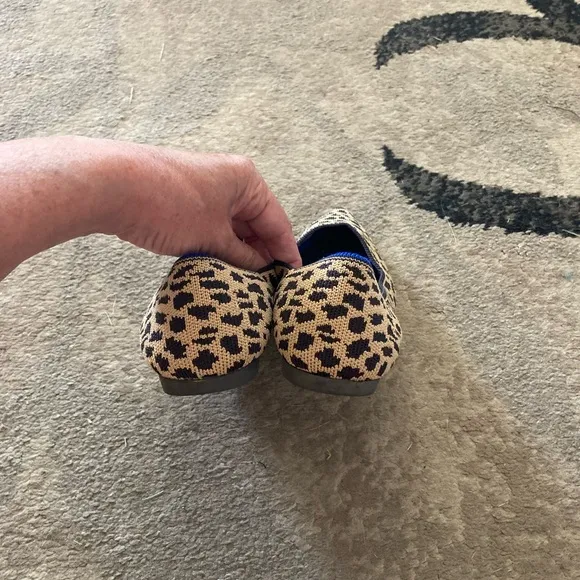 Rothy’s the point cheetah print slide on shoes size 7.5 business casual career