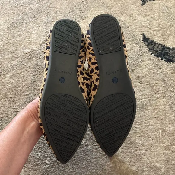 Rothy’s the point cheetah print slide on shoes size 7.5 business casual career