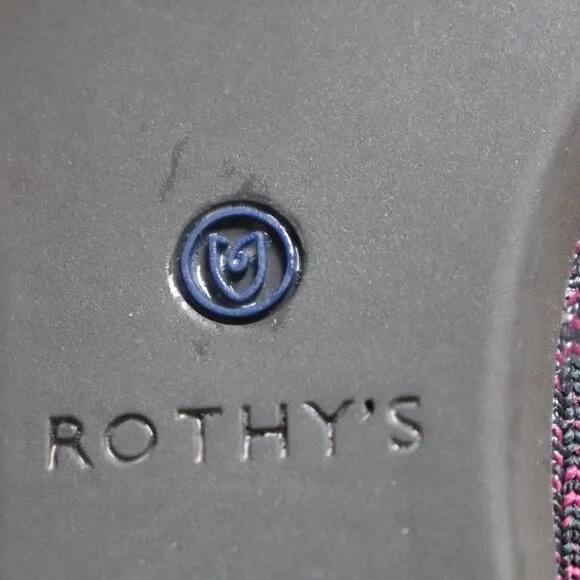 Rothy’s The Point Flat Heather Magenta Shoes Size 7 *NO INSOLES*
