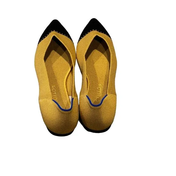 Rothy's The Point II Flat Slip On Shoes Camel Captoe Size 10.5 NWOT