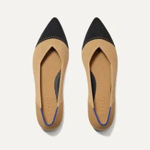 Rothy's The Point II Flat Slip On Shoes Camel Captoe Size 10.5 NWOT