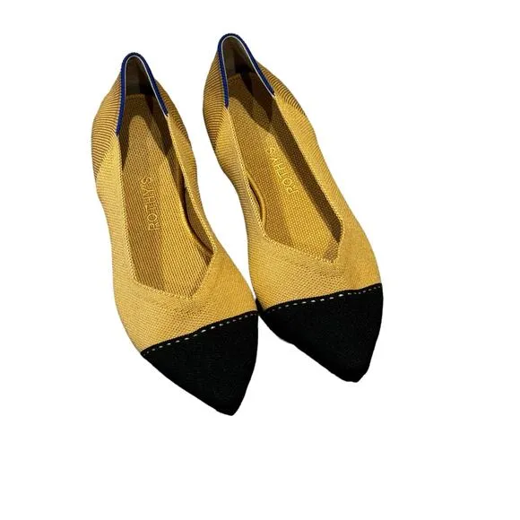 Rothy's The Point II Flat Slip On Shoes Camel Captoe Size 10.5 NWOT