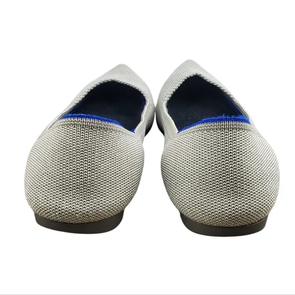 ROTHY'S The Point in the Flax Birdseye Color Machine Washable Flat Shoes Size 9