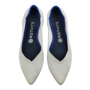 ROTHY'S The Point in the Flax Birdseye Color Machine Washable Flat Shoes Size 9