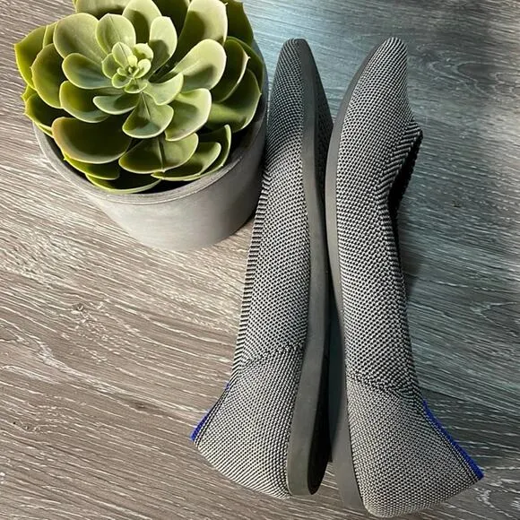 Rothys the point size 8.5 gray woman’s flat shoes