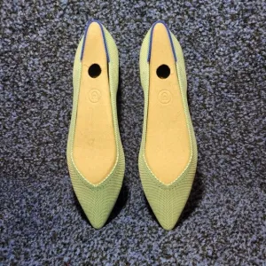 Rothys The Point Women's Size 8 US Mint Green Pointed Toe Slip on Flat Shoes