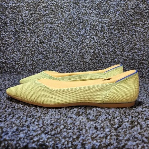Rothys The Point Women's Size 8 US Mint Green Pointed Toe Slip on Flat Shoes