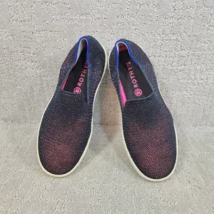Rothy’s The Sneaker Kids Size US 4 Metallic Lattice Stitch Slip On Flat Shoes