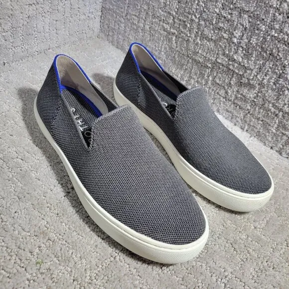 Rothy's The Sneaker Women's Size 9 US Steel Gray Round Toe Casual Slip On Shoes
