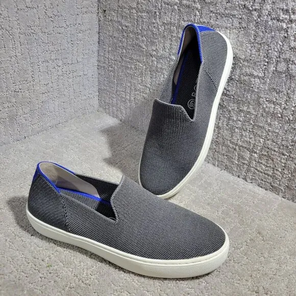Rothy's The Sneaker Women's Size 9 US Steel Gray Round Toe Casual Slip On Shoes