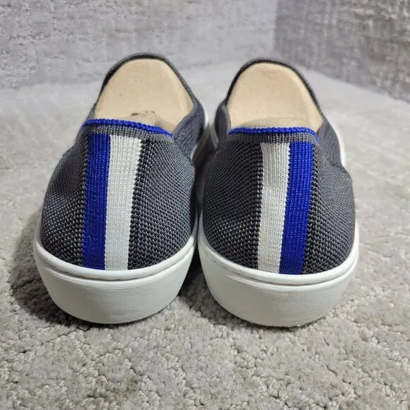 Rothy's The Sneaker Women's Size 9 US Steel Gray Round Toe Casual Slip On Shoes