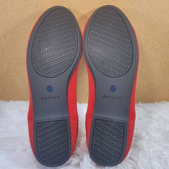 Rothy's Women's Bright Red- The Flat- Size 11