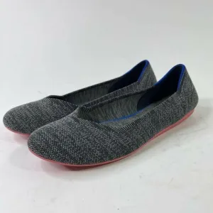 Rothy's Women's Charcoal Gray Rounded Toe US 8.5 Pink Soles Flat shoes