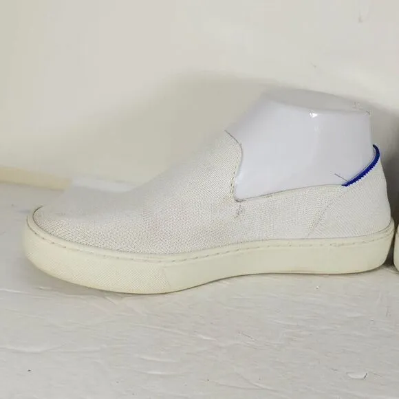 ROTHY'S Women's The Original Slip On US6 Knit White Flat Comfort Sneaker Shoes