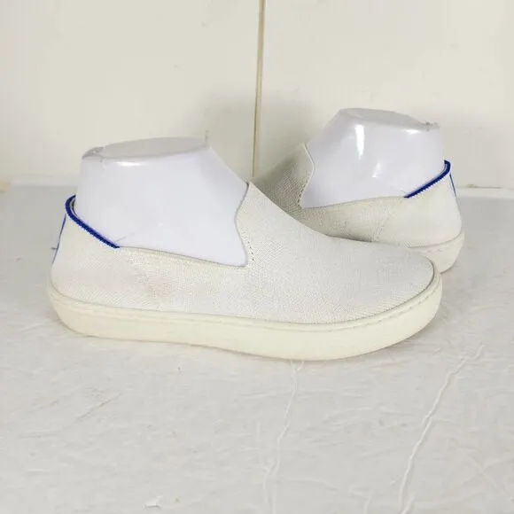 ROTHY'S Women's The Original Slip On US6 Knit White Flat Comfort Sneaker Shoes