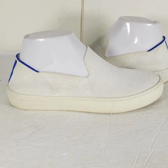 ROTHY'S Women's The Original Slip On US6 Knit White Flat Comfort Sneaker Shoes