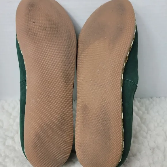 Sabah Ivy Wolker Women's Slip On Green Nubuck  Size 11.5 Shoes Limited Edition