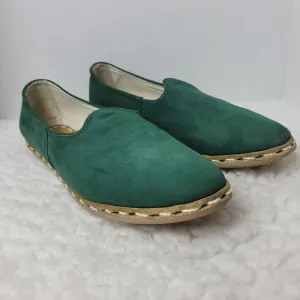 Sabah Ivy Wolker Women's Slip On Green Nubuck  Size 11.5 Shoes Limited Edition