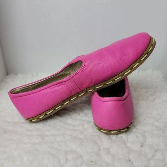Sabah Slip On Unisex Shoes Size 8 Mens 10 Womens Condesa Pink Leather Rare Good