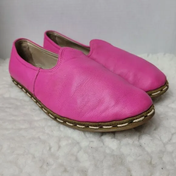 Sabah Slip On Unisex Shoes Size 8 Mens 10 Womens Condesa Pink Leather Rare Good
