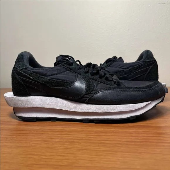 Sacai X Nike LD Waffle Black Nylon