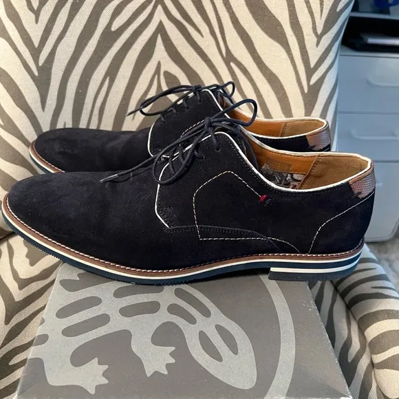 Salamander Navy Suede Casual Shoes